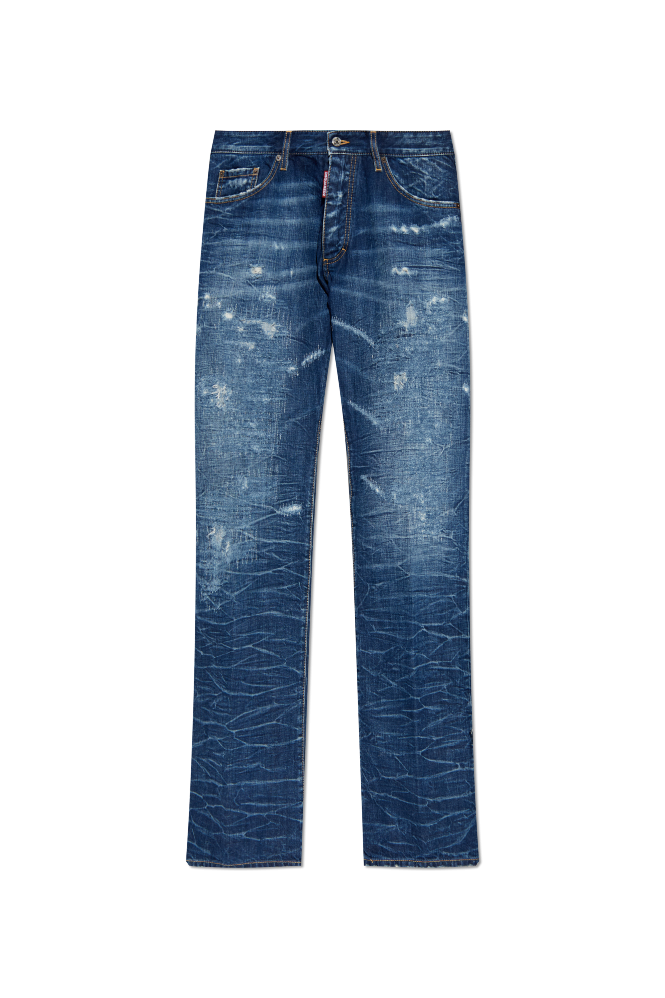 【U LAN】24SS★ [U-DENIM/SP PD] Keto Washing Denim Mini SK Niebieski Jeansy `24/7` Dsquared2 - Vitkac Polska